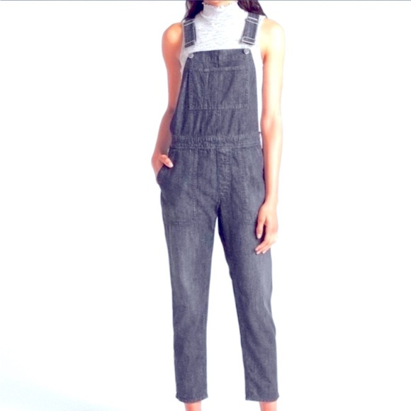 GAP Slouchy Dungarees Women's Bib Denim Carpenter Overalls Size XS Blue Garden - Picture 1 of 14